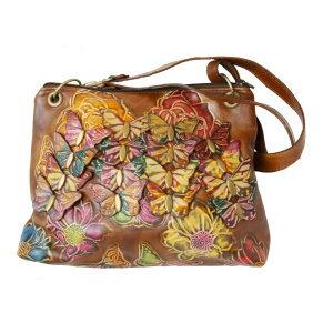 Bolso Mediano con apliques de mariposas